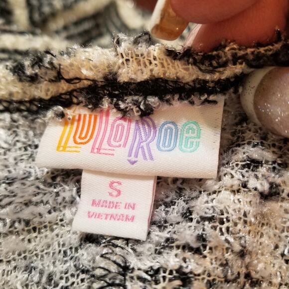 LuLaRoe Sweater Cardigan Shrug Front Waterfall Kimono Style Sleeves Size S - Picture 5 of 8